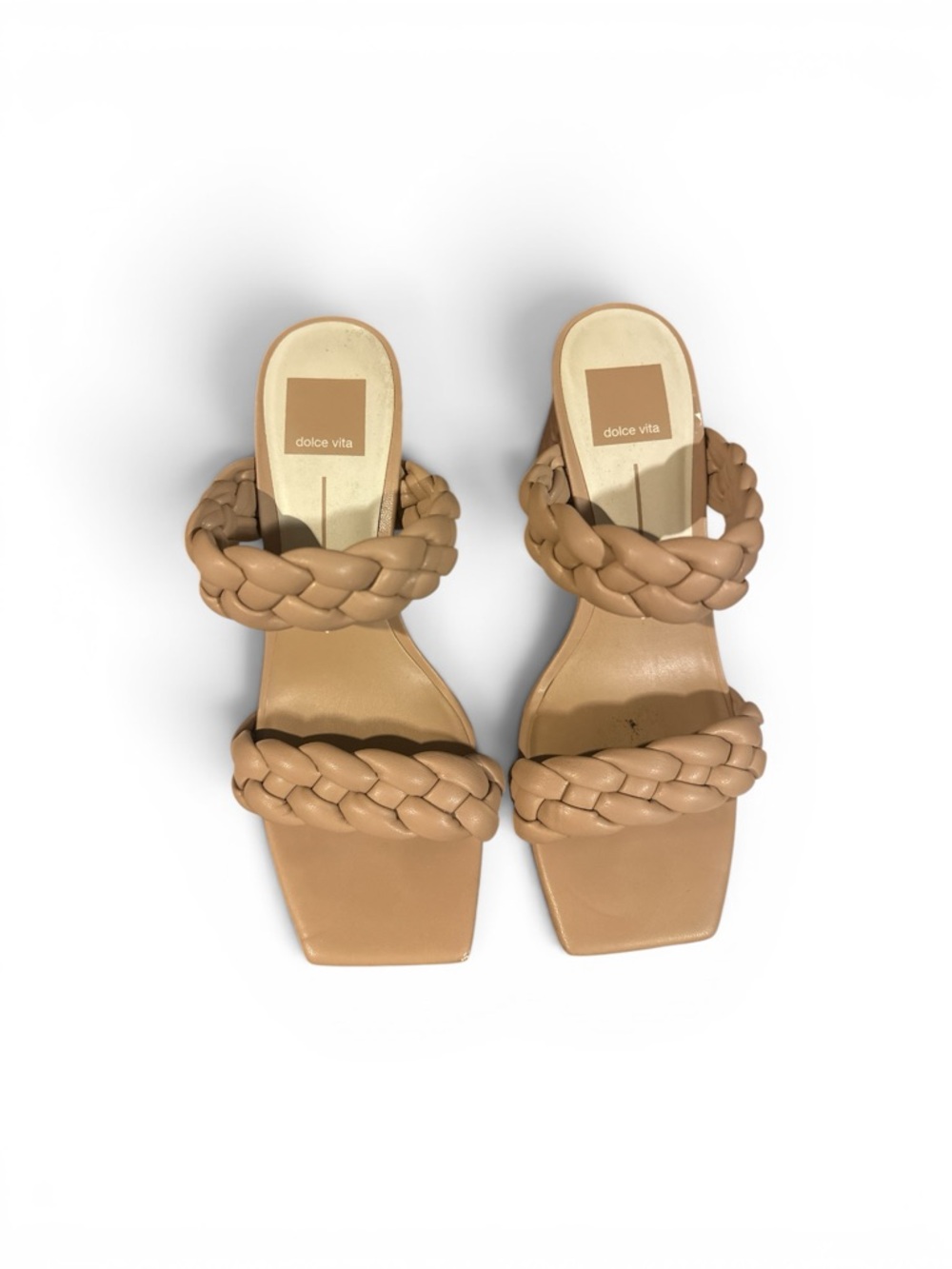 Dolce Vita Braided Tan Slide Mules